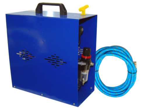 Twin Piston AIRBRUSH COMPRESSOR-TANK-CASE-2Yr Warranty
