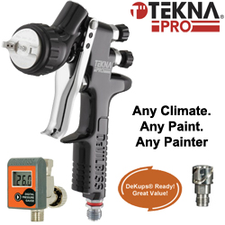 tekna spray gun te20 fluid te10 tip cap devilbiss air 3mm 2mm mm dev efficiency dekups ready tips pro