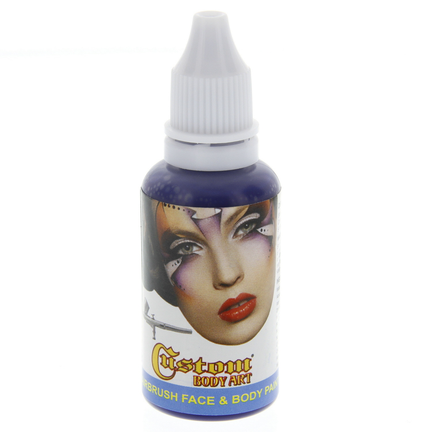 1 oz NAVY BLUE Custom Body Art WaterBased Airbrush Face and Body Paint