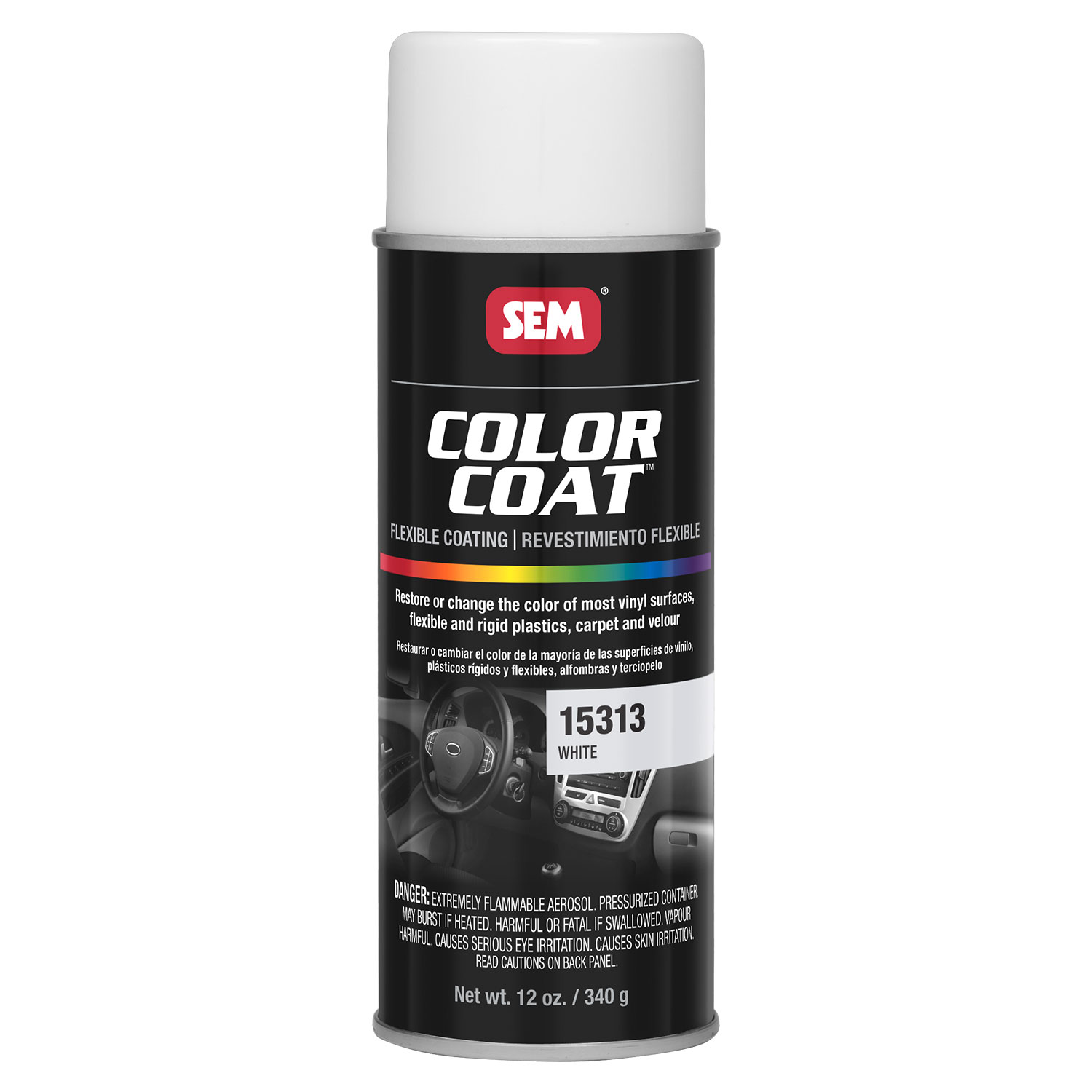  color coat aerosol white flexible vinyl plastic aerosol spray paint