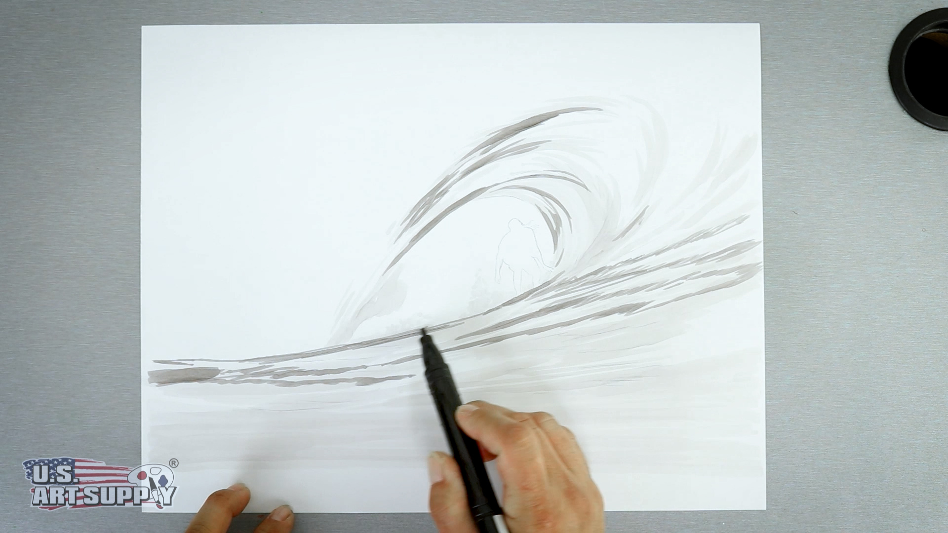 how to draw a wave