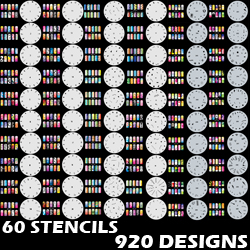 Custom Nail Stencil Set 1