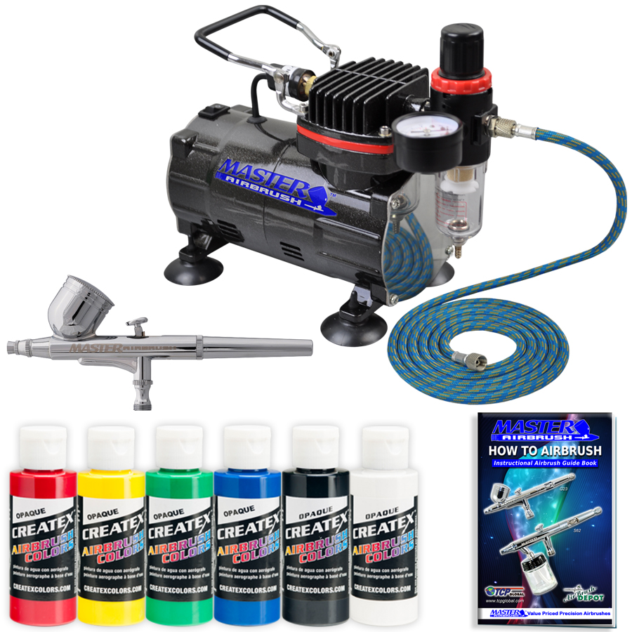 Auarita 3PCS Professional HVLP Air Spray Gun Kit Spray Gun Gravity Feed 