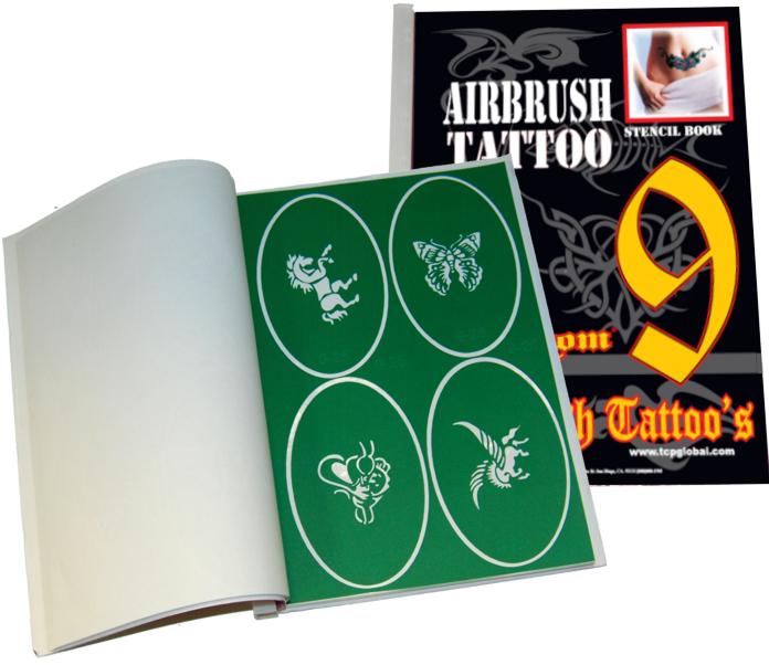 Ultimate 6 Professional Temporary Tattoo Airbrush System 16 Colors