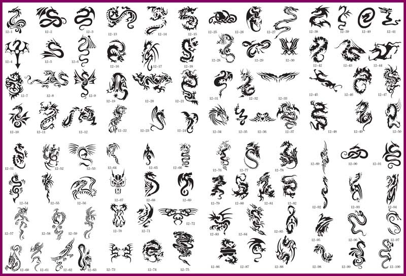  tattoo stencil set 