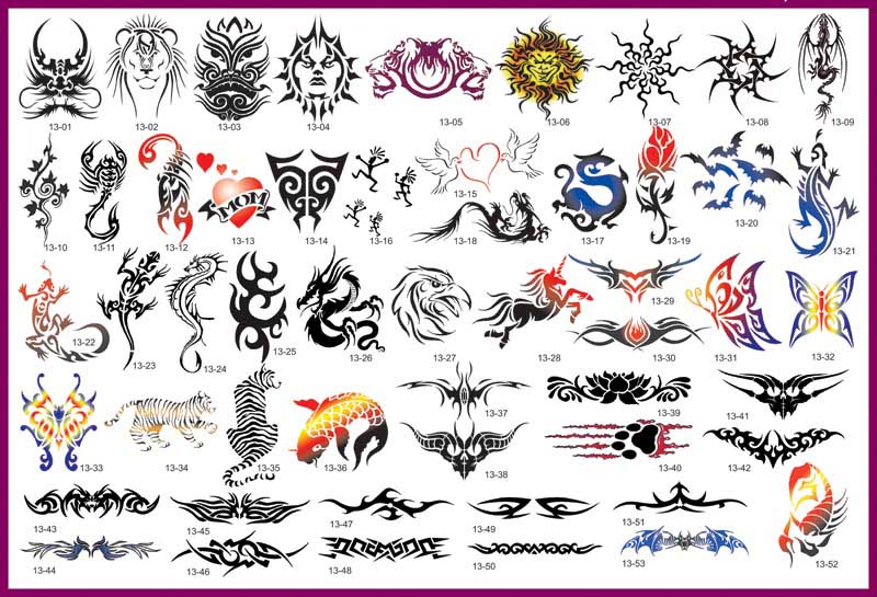 tattoo stencil set 