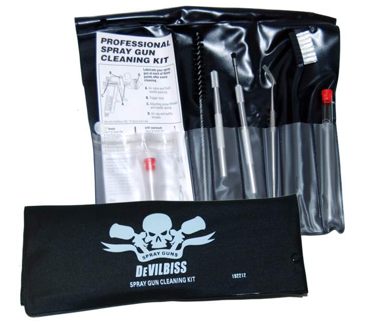 DeVILBISS Professional SPRAY GUN CLEANING KITHVLPAir Cap Fluid Tip