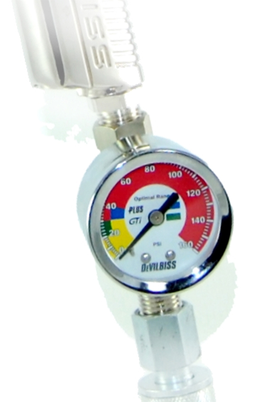 DeVILBISS HVLP AIR REGULATOR w/ GAUGE HAV511 Fits Most Paint Spray