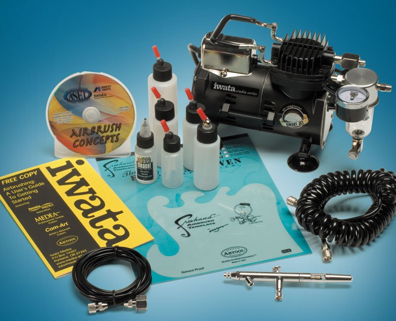 Iwata HPBCS AUTOMOTIVE AIRBRUSH SET Air Compressor Kit eBay