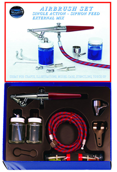 Paasche HS-SET, Single Action - Siphon Feed External Mix Airbrush