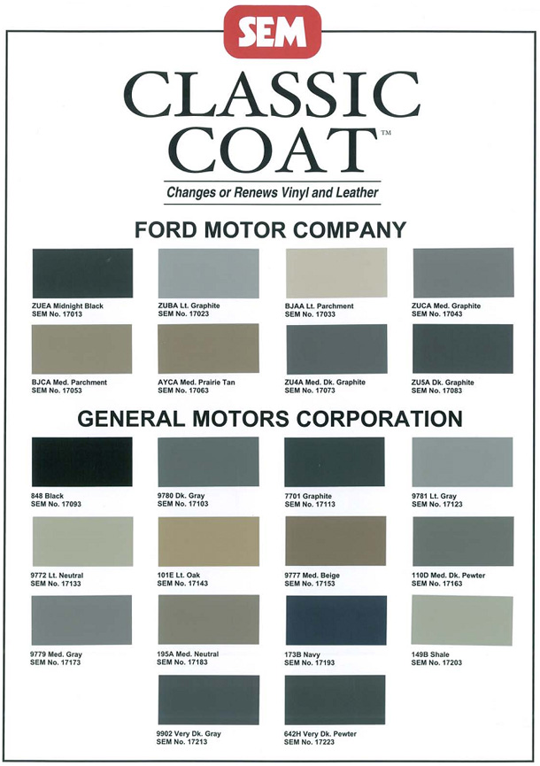 SEM Classic Coat LT. OAK Vinyl Leather Spray Auto Paint eBay