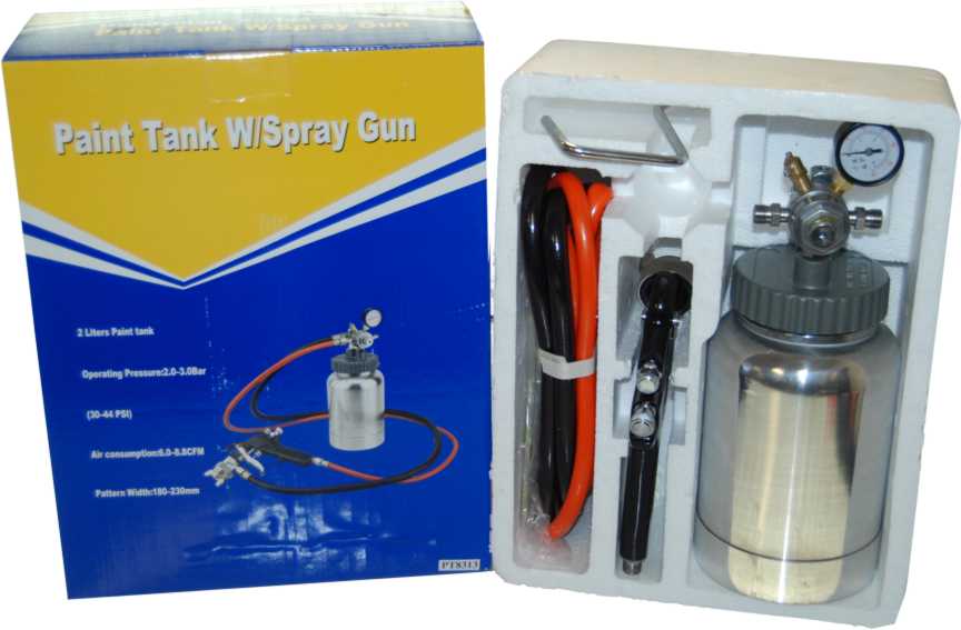 New 2 Quart PAINT PRESSURE POT TANK SPRAY GUN SPRAYER eBay