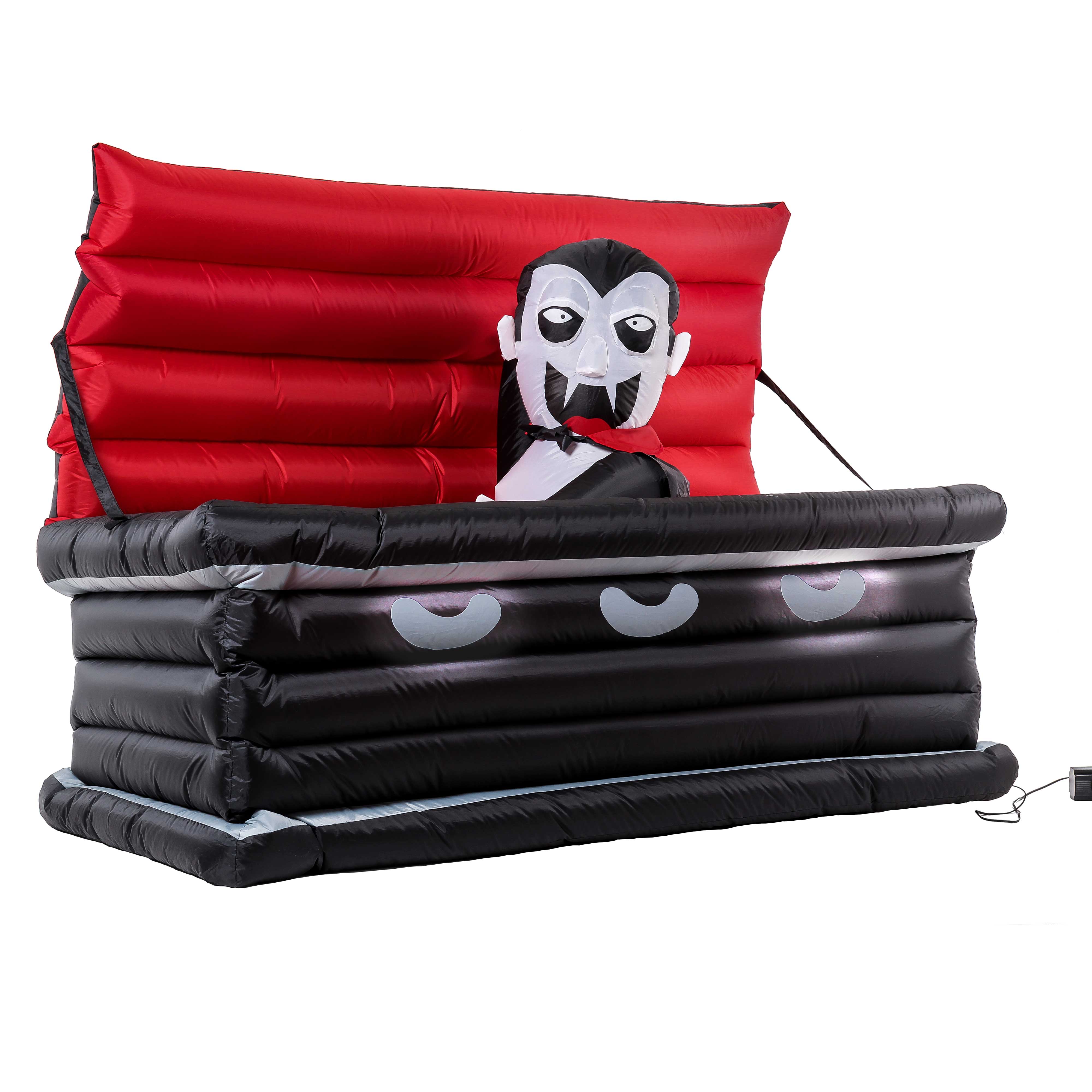 Coffin Inflatable Raft Inflatable Dracula In Coffin – Halloween Inflatable Dracula Awakes From ...