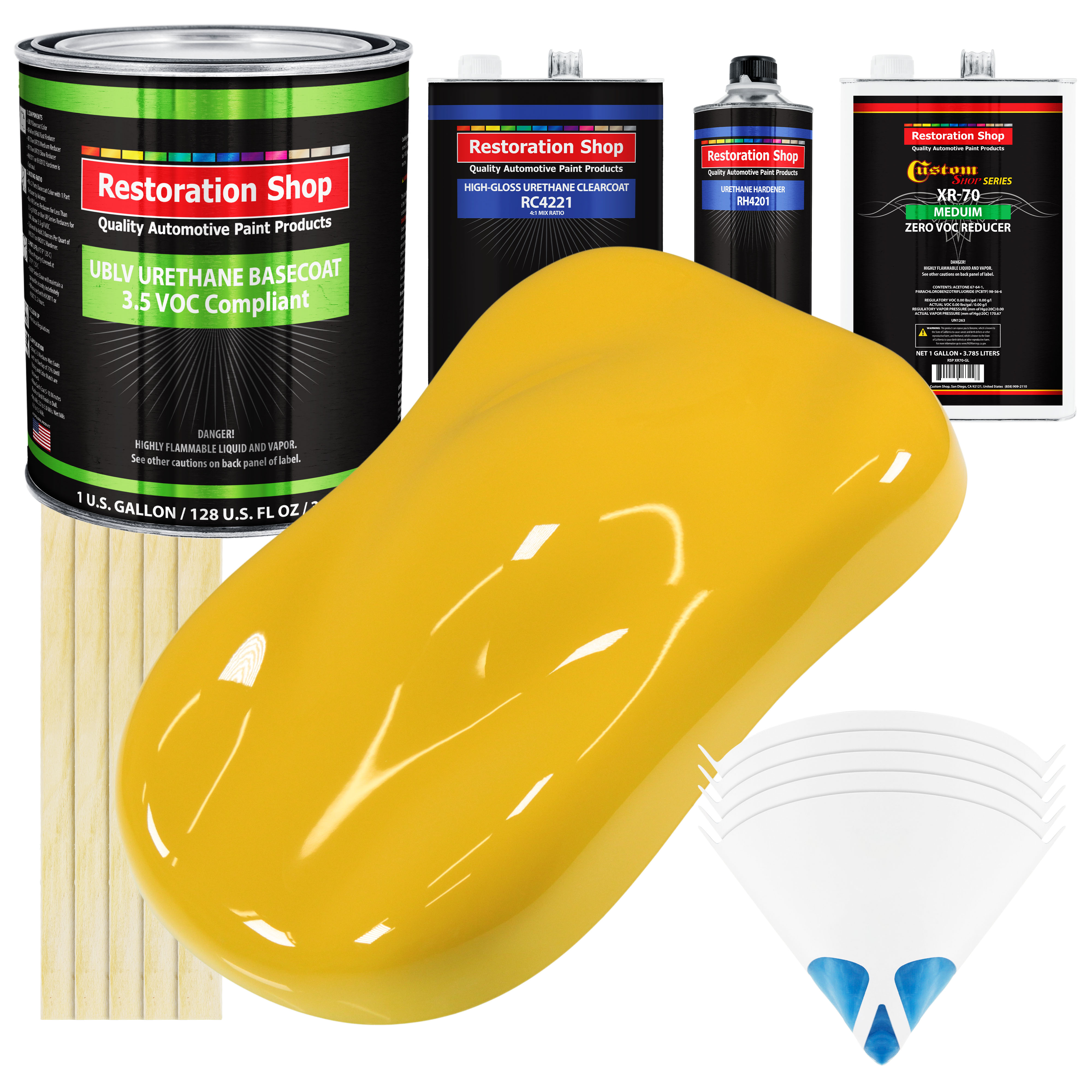thumbnail interactive-video image 1 of ProductionShop High Gloss Desert Sand Acrylic Enamel Auto Paint – Gallon Kit 1 of 5