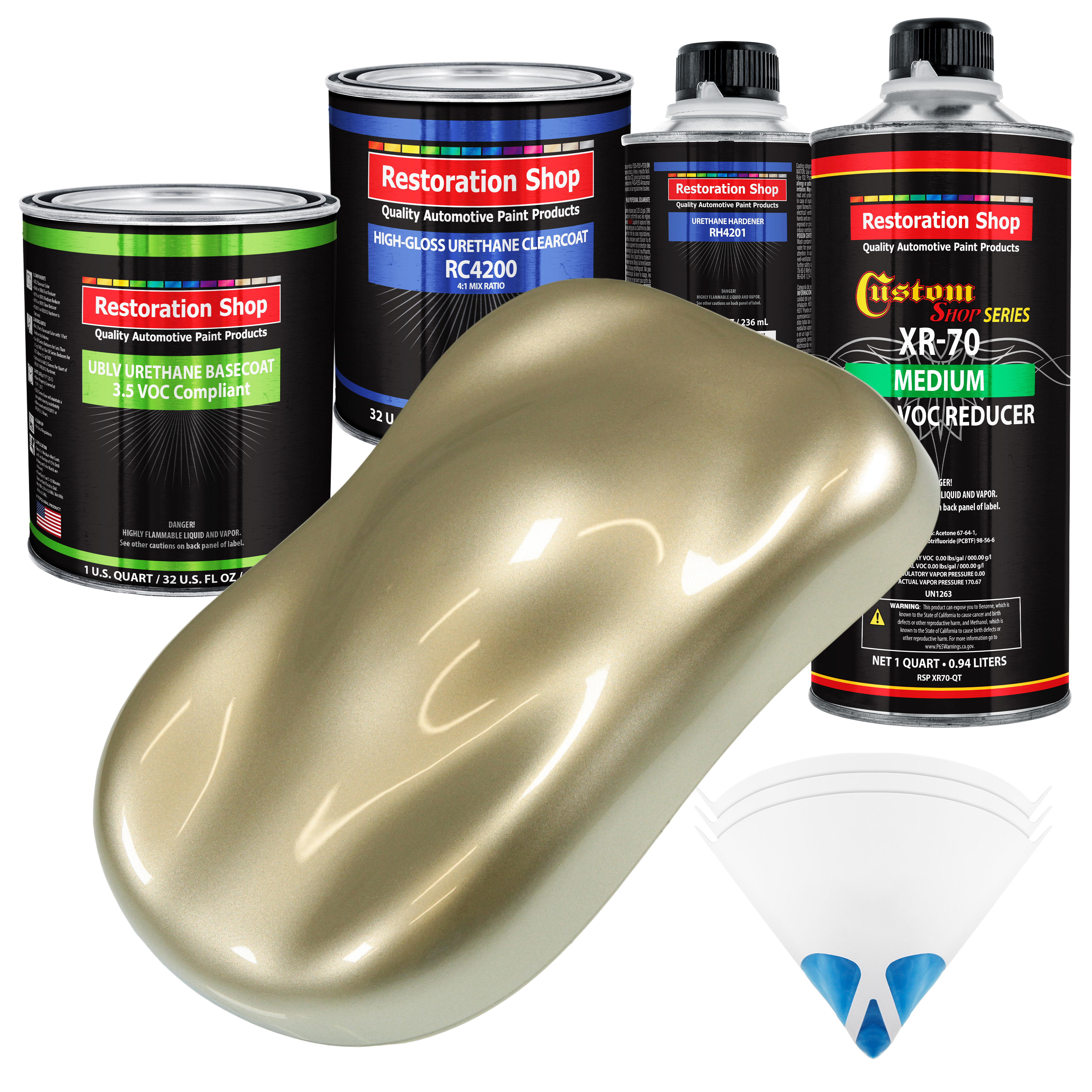 Bronze Metallic Acrylic Enamel Automotive Paint Kit